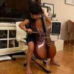 Alan Kim Instagram - I worked hard to learn cello. 😅😅but too difficult. 😅😅 @appletvplus Special thanks to #Kevantorfeh @h.anna.bae @caseyk.mp3