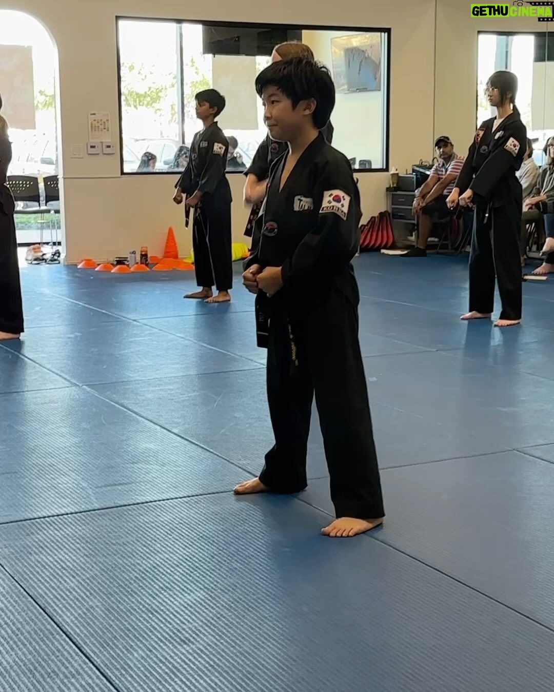 Alan Kim Instagram - Taekwondo 1dan 2nd patch test! @masterlee.talium Thank you so much! 💕💕 Irvine, California