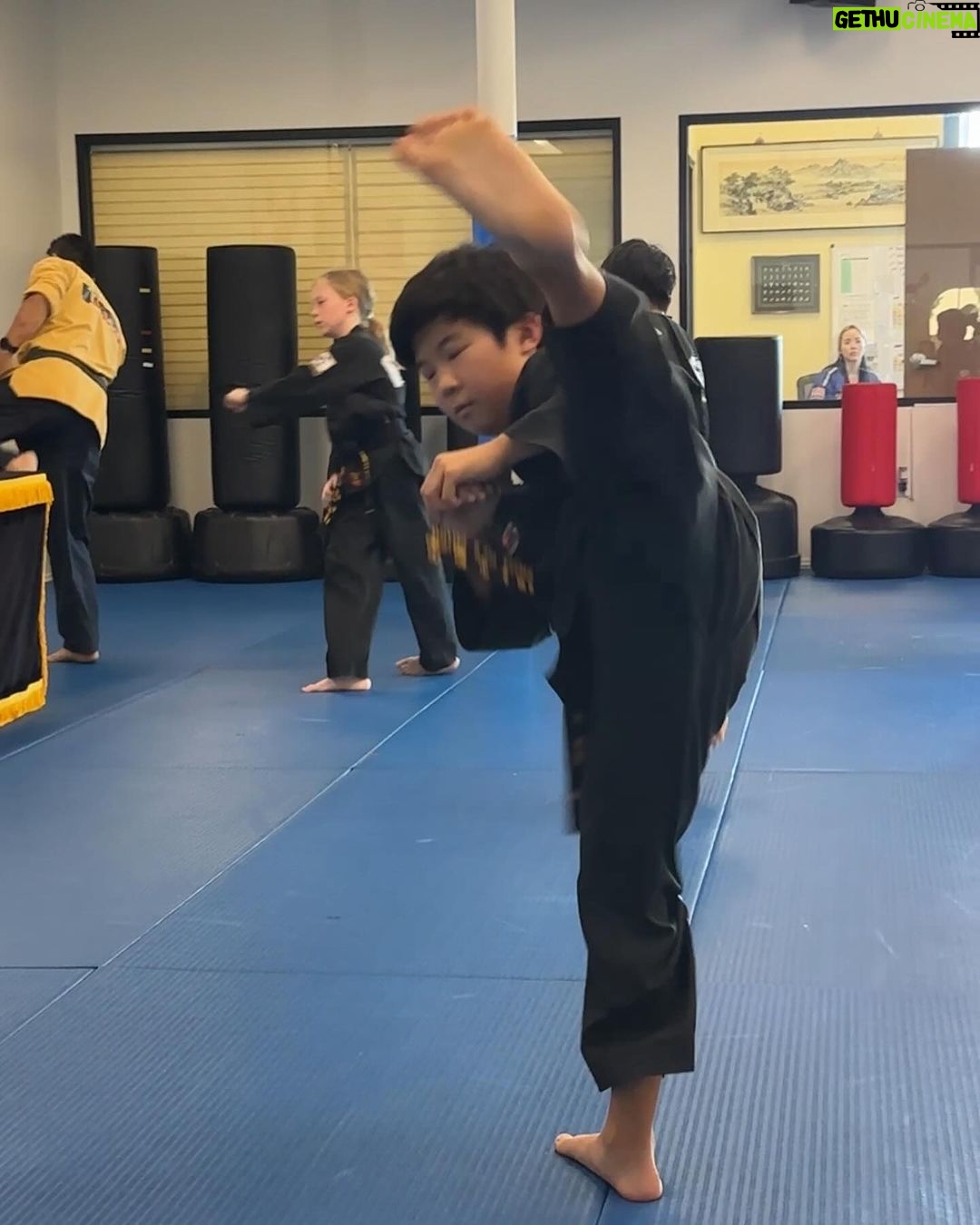 Alan Kim Instagram - Taekwondo 1dan 2nd patch test! @masterlee.talium Thank you so much! 💕💕 Irvine, California