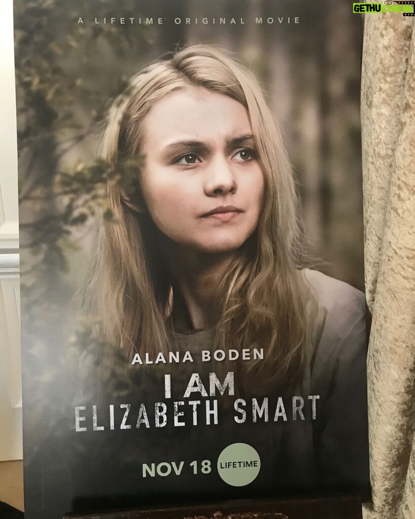 Alana Boden Instagram - Such an honour to portray such an inspiring woman @elizabeth_smart_official #iamelizabethsmart premieres this Saturday #lifetime #aetv