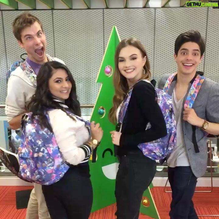 Alana Boden Instagram - Loving my backpack, thank you @nickelodeonuk 💖 And Oliver looking lovely as always 😂😙 #rideonnickelodeon #nickridetribe @o_dench @rameetrauli @manubelpa