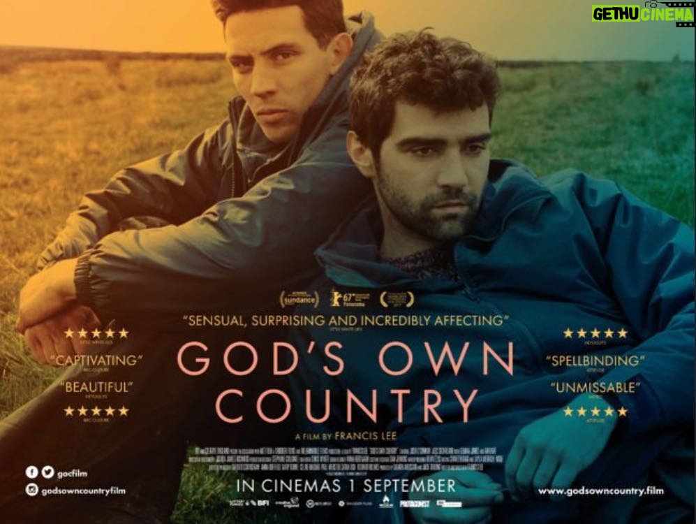 Alec Secăreanu Instagram - It's out in the cinemas all over UK. Just go and see it! #godsowncountryfilm