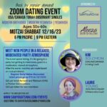 Aleeza Ben Shalom Instagram - 50-60, this one is for you 💕! 📢 You asked, we listened! Jewish video speed dating! 🫶🏼 Meet new people in a relaxed, moderated atmosphere! 🗓 Sunday, December 16. 6PM PST | 9PM EST 📲 To sign up, visit or click the link: www.sawyouatsinai.com/events #matchmaking #speeddating #jewish #JewishDating #JewishSingles