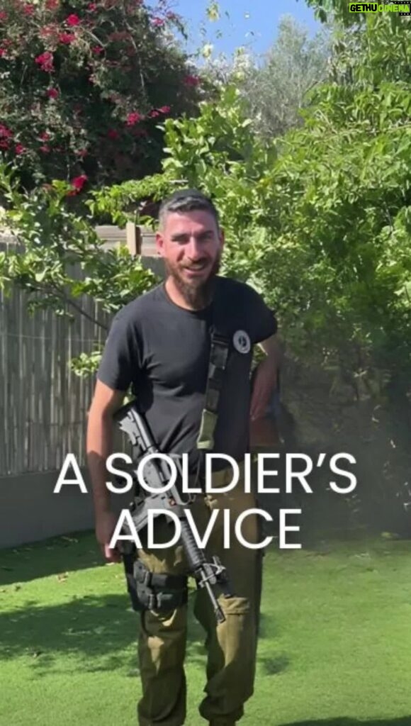 Aleeza Ben Shalom Instagram - A Soldier's Advice.
