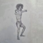 Alex Caceres Instagram - @i_am_here_now_alex #alexcaceres #ufc #ufcart #mma #mmaart #kickboxing #sportman