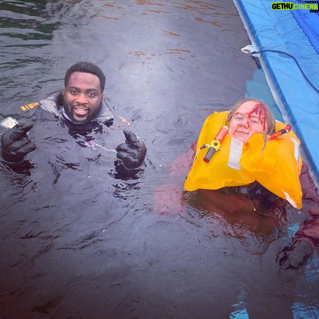 Alexa Davies Instagram - We spent two days in an open air swimming pool in Bristol (in January🥶) & that forms a bond like no other. Well done to ‘Cobra: Cyberwar’ for finally letting the world see me as the hard-nut stunt woman that I really am.