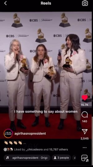 Alexa Nikolas Instagram - @recordingacademy she said it so why can’t you? ✊
Thank you @phoebebridgers for this! 

Post by @agirlhasnopresident