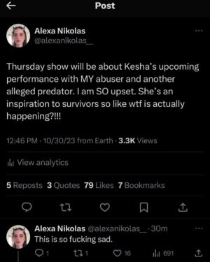 Alexa Nikolas Instagram - Wow Kesha…😭 See you all Thursday on YouTube :(