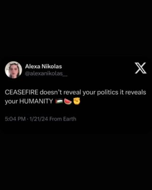 Alexa Nikolas Instagram - FREE PALESTINE!!!!