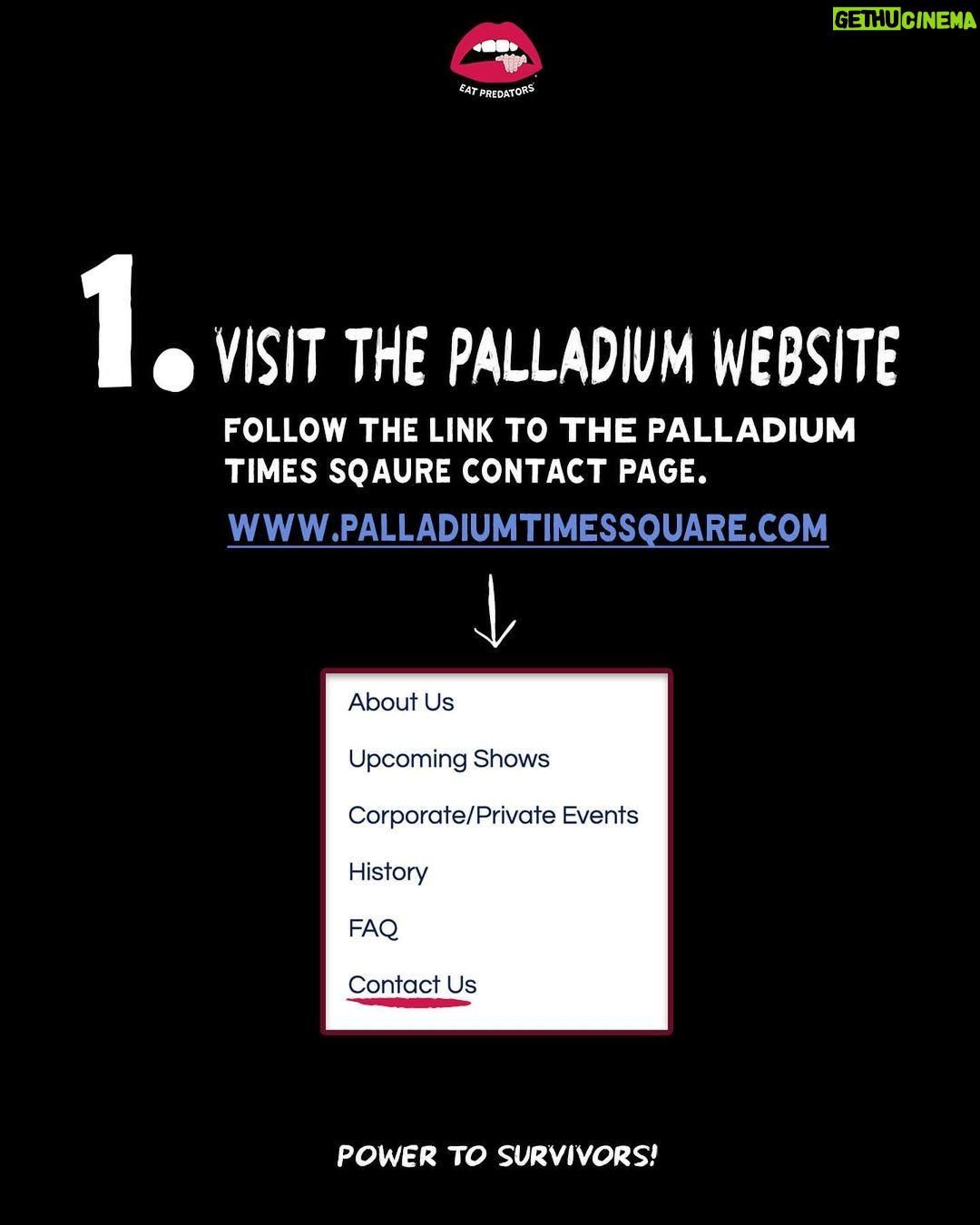 Alexa Nikolas Instagram - 🚨CALL TO ACTION 🚨Dear survivors and allies, please take a moment to follow the ACTION STEPS to advocate for safety in the music industry @palladiumtimessquare #bassnectar Palladium Times Square
