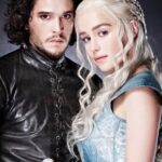 Alexandra Giroux Instagram - Repost de @patforest ! Si jamais vous cherchez des acteurs pour recréer un Game of Thrones québécois on est partant 😏💕 Joyeuse Halloween un peu en retard la gang 🎃👻 #daenerystargaryen #jonsnow #gameofthrones #got #halloween #deguisementhalloween