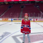 Alexandra Giroux Instagram - Rêve devenu réalité grâce @cibc ! Rêve dont je ne connaissais pas l’existence avant d’être montée sur la patinoire des @canadiensmtl au Centre Bell… le « feeling » est incroyable 🤩 ❤️