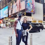 Alexandra Turshen Instagram – Surreal NYC actor moment #partnertrack #nycactors #timessquare @netflix @netflixgolden