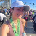 Alexia Ioannides Instagram - Dying on the inside 🫶 #longbeachhalfmarathon Scroll to see some strangers who inspired me along the way. Including a child who probably got a very similar time to me. Fr tho this race was so fun and I’m proud of myself for how much I’ve grown as a runner over the past couple years✨🎊
