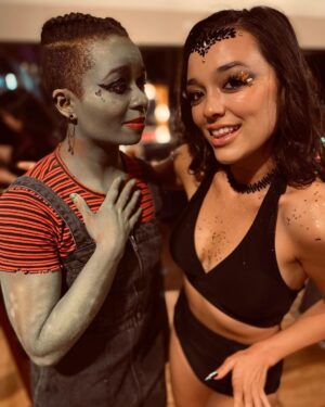 Alexis Floyd Instagram - More Alive BTS p2 🎶🎥🧟‍♀️

watch the #musicvideo // join our fundraiser for the Entertainment Communtiy Fund over on YouTube 💚

#morealive #lifeinthearts #unionstrong 

📸: @dicerose_film and @you_are_my_canvas