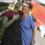 Alexis Floyd Instagram - More Alive BTS p2 🎶🎥🧟‍♀️ watch the #musicvideo // join our fundraiser for the Entertainment Communtiy Fund over on YouTube 💚 #morealive #lifeinthearts #unionstrong 📸: @dicerose_film and @you_are_my_canvas