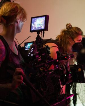 Alexis Floyd Instagram - More Alive BTS p2 🎶🎥🧟‍♀️

watch the #musicvideo // join our fundraiser for the Entertainment Communtiy Fund over on YouTube 💚

#morealive #lifeinthearts #unionstrong 

📸: @dicerose_film and @you_are_my_canvas