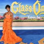 Alexis Floyd Instagram - glass! onion! glass onion! @knivesout #glassonionaknivesoutmystery hair artist: @iamdavontae makeup artist: @shannonpezzetta styling artists: @jlynnstyle18 @charlesandron @shopthaliasodi Academy Museum of Motion Pictures