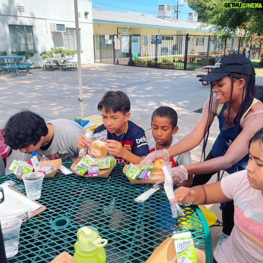 Alexis Floyd Instagram - From a security-guarded, overnight car park with free breakfast and shower service for those housed in their cars, to a summer and after school meal / enrichment program for kids and teens, to a volunteer-led surf camp, to a free meal delivery program for the unhoused, to a donation-based community store.. North Valley Caring Services [ @nvcsinc ] is a literal world of giving. In partnership with the national heroes of @feedingamerica, I was introduced to the most comprehensive community effort I’ve yet seen. To give, get involved or learn more about this revolutionary way of healing from every branch, every angle, all at once, reach out to me or @nvcsinc ; and to learn more about Summer Hunger, explore the nation-wide volunteer and giving opportunities through @feedingamerica