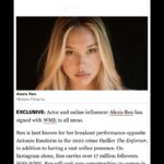Alexis Ren Instagram - very honored and grateful to have signed with @wme for this new chapter of my career! Thank you ❤️ so excited for what’s ahead!