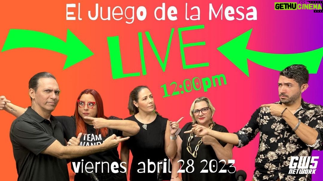 Alfonsina Molinari Instagram - El Juego de la Mesa sale LIVE el próximo viernes a las 12pm 🎙️🎙️🎙️🎙️🎙️ Acompañanos, opina con nosotros en el chat, pélanos y mándanos saludos también. @lamolinari @jacpr @sylviasyvel @wsanmiguelpr @gabriel.en.pr GW-Cinco Studio