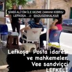 Ali Düşenkalkar Instagram - Her gelişimde bu sandviçten yemezsem olmaz , Lefkoşayı anlattığım belgeselde bile burası vardır. Artık Lefkelinin bana hazırladığı sandviçin bile adı ; ali abi sandviçi oldu. Denemeden geçmeyin. Afiyet olsun @erdalcindoruk 🎩🤙 Lefkosa, Nicosia, Cyprus