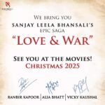 Alia Bhatt Instagram - ❤️‍🔥 #SanjayLeelaBhansali #RanbirKapoor @vickykaushal09 @prerna_singh6 @bhansaliproductions #LOVEandWAR