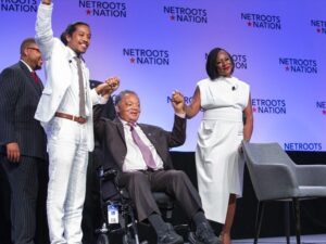 Alicia Garza Instagram - I often think about what kind of leader I want to be when I’m 81 years old. This was an iconic moment for me — leadership across generations. I’m in a lot of reflection about how to keep listening to and learning from the generation coming up after mine. Congratulations to @rpcoalition on a historic leadership transition.