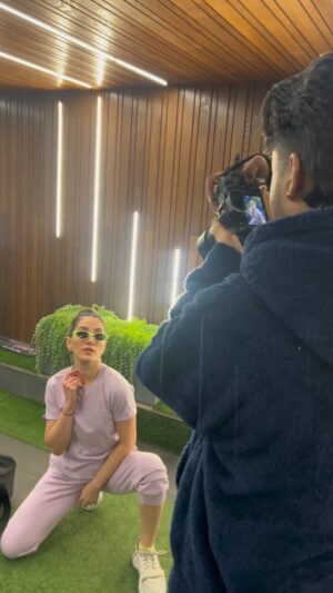 Alisshaa Ohri Instagram - Here’s a bts for you all 🎞️

Outfit: @candyskinofficial

[Alisshaa Ohri, Bollywood, Actor, Behind-The-Scenes, Fitness, Fashion, Outfit Inspo, Latest Trends, Explore, Fyp, Instagram]