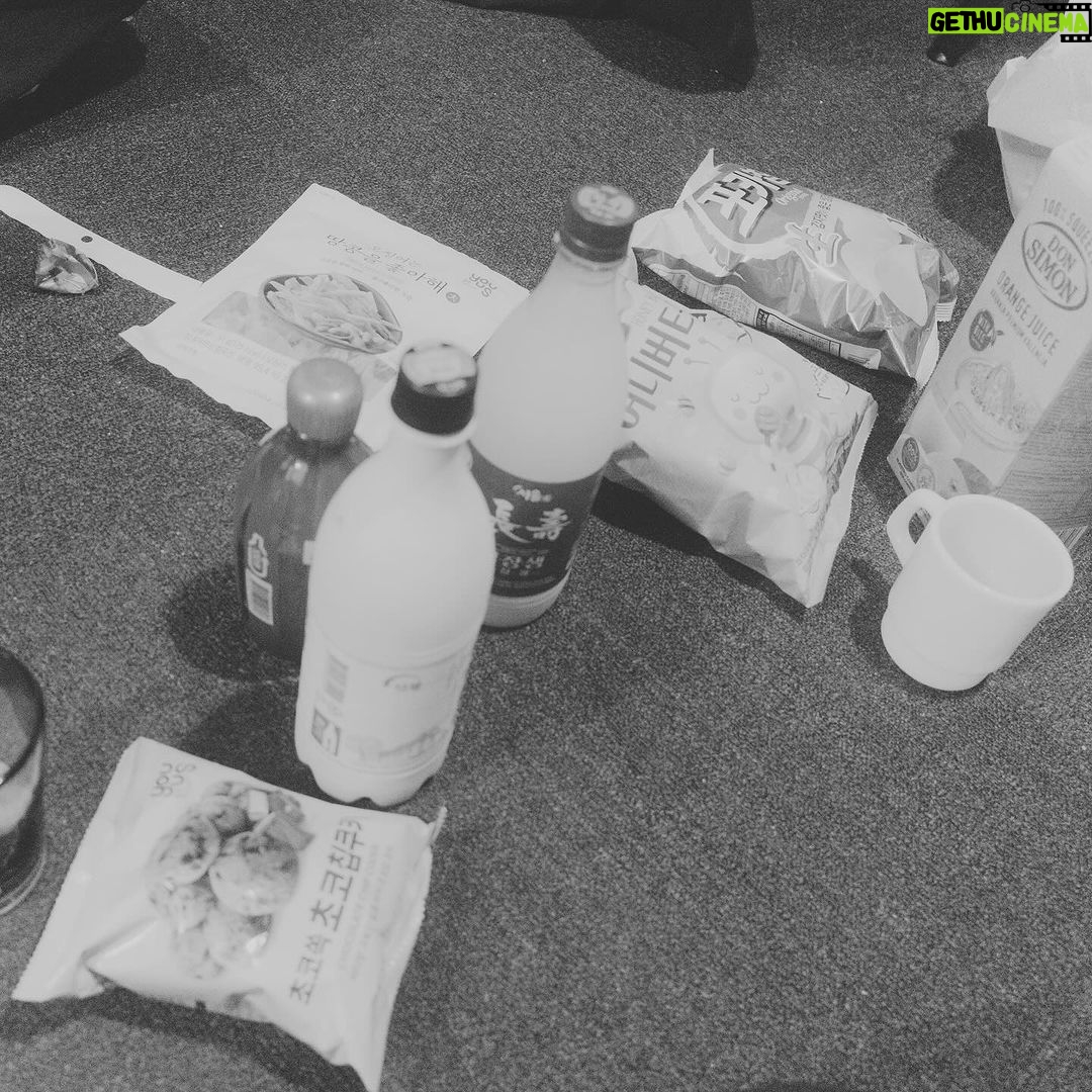 Allison Lin Instagram - 在首爾跟李瀧學韓文 (還是學喝馬格利?) 這是與她的貓的初次見面