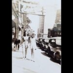 Allison Tolman Instagram - My mom found this photo of my grandmother walking down the street in Los Angeles at around 15– 1945ish. I was going to post it to my stories, but then you guys wouldn’t be able to zoom in to see if we look alike. So main it is! Gloria is on the left.