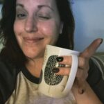 Allison Tolman Instagram - The life of a traveling vagabond includes drinking gin from someone else’s coffee mug. Goodnight New York City, goodnight goodnight goodnight.