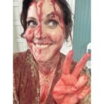 Allison Tolman Instagram – Last year around this time I spent a few days on set with the folks over at @shiningvalestarz and as a thank you they dumped several gallons of blood onto me. All episodes featuring Principal Sandy Woodcock are out now!