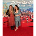 Allison Tolman Instagram - We are very lucky to spend approximately 42% of our creative collaboration time laughing like this. TCL Chinese Theatres, Hollywood Boulevard