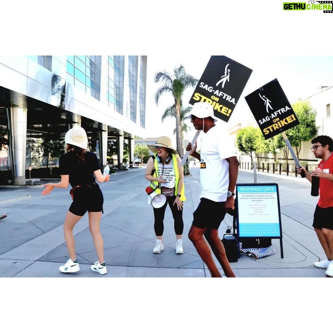 Allison Tolman Instagram - RIP to Sunset Gower – the little picket line that could AKA 70% Shade AKA The Introvert Gate. They said your numbers weren’t strong enough, but we all know your vibes were immaculate. 💙 📸 @f1w.apparel
