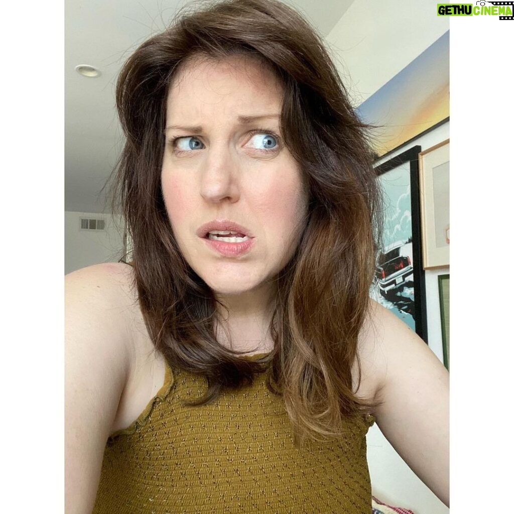 Allison Tolman Instagram - Today, for reasons entirely it’s own which I cannot discern, my hair decided it needed to part on the other side of my head than usual. I rolled with it but was admittedly thrown enough that I burned myself with a curling iron. What planetary alignment causes this?