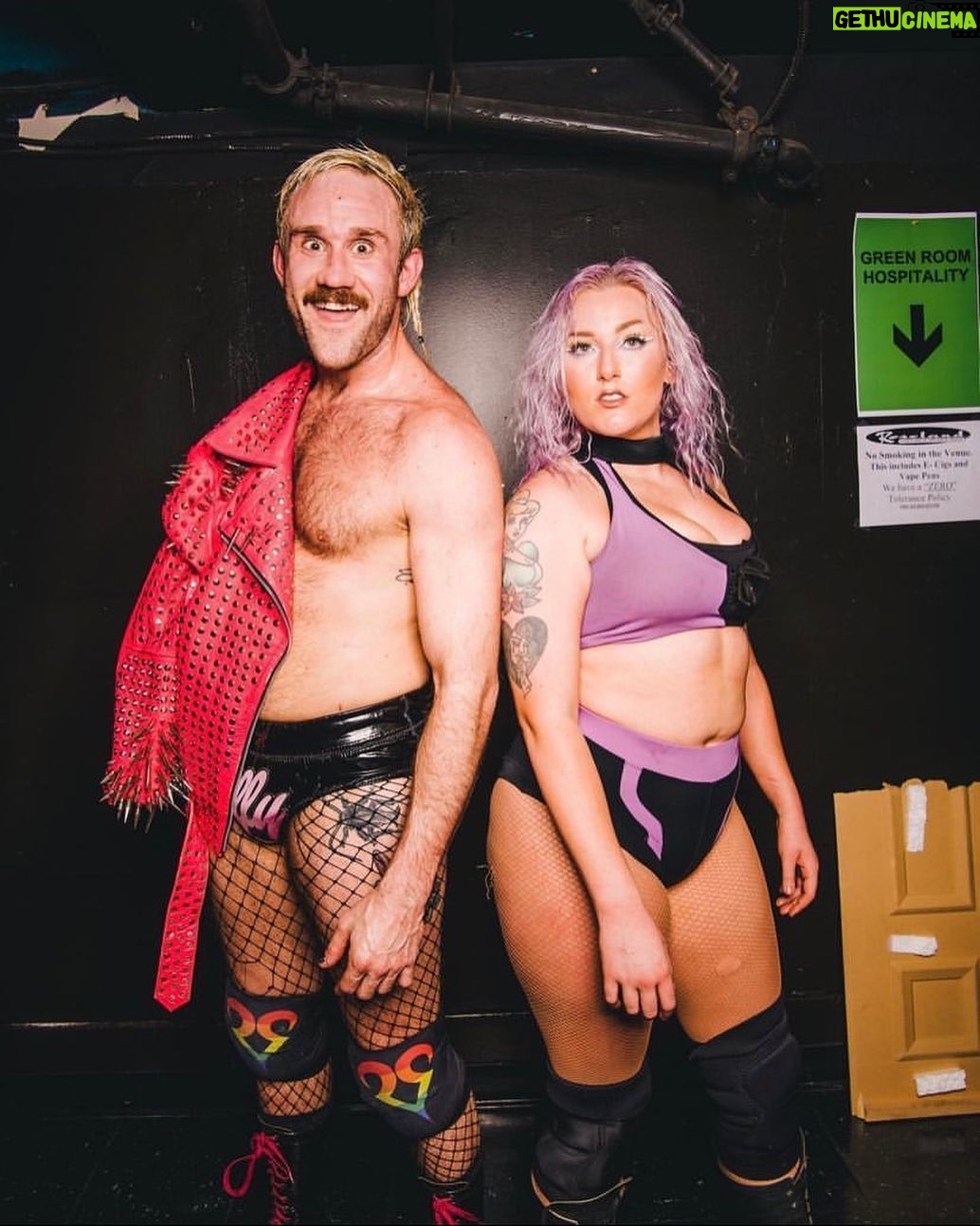 Allison Woodard Instagram - happy birthday mr president 💓 . . . . . #alliekatch #wrestling #womenswrestling #tagteamchampions #tagteamwrestling #wrestlingprestige #portland #effy #roselandtheater #bussy