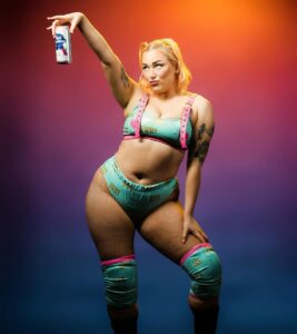 Allison Woodard Instagram - are u gonna stay the night? . . . . #alliekatch #wrestling #womenswrestling #intergenderwrestling #deathmatchwresting #tagteamwrestling #bussy #pbr #pabst #f1rstwrestling