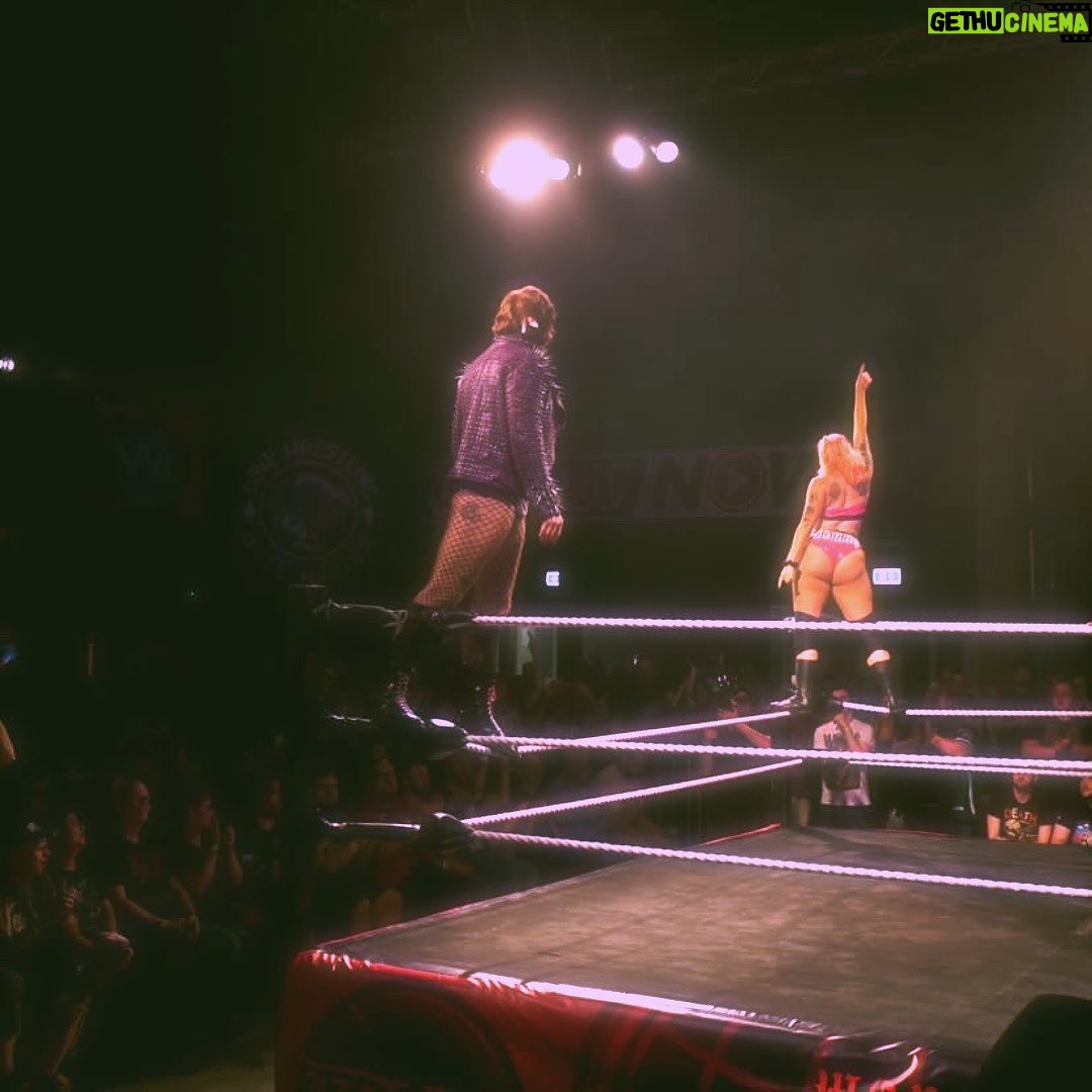 Allison Woodard Instagram - I DONT SPEAK GERMAN BUT I CAN IF YOU LIKE . . . . #alliekatch #wrestling #intergenderwrestling #womenswrestling #tagteamwrestling #bussy #gamechangerwrestling #wxw #germany #ladygaga #scheiße Turbinenhalle