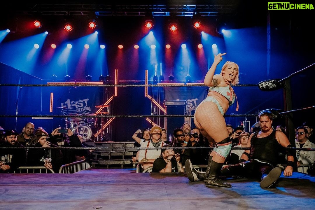 Allison Woodard Instagram - love the way i pump my fist or how i bust my hip . . . . #alliekatch #wrestling #womenswrestling #intergenderwrestling #tagteamwrestling #bussy #firstavenue #f1rstwrestling #sza