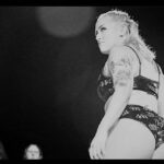 Allison Woodard Instagram - how can I snooze and miss the moment? . . . . #alliekatch #wrestling #womenswrestling #tagteamwrestling #intergenderwrestling #bussy #sza #blackandwhite