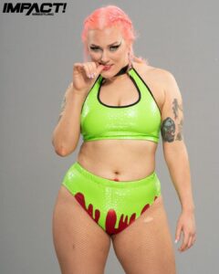 Allison Woodard Instagram - ive fallen into emptiness i want you cus were both insane . . . . . #alliekatch #wrestling #womenswrestling #deathmatchwrestling #intergenderwrestling #impactwrestling #impact #theweeknd