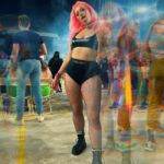 Allison Woodard Instagram - “through alchemy the artist's mind's a maze, a labyrinth of souls of joy and plight…. and might.” . . . . #alliekatch #wrestling #womenswrestling #tagteamwrestling #intergenderwrestling #ladygaga #chromaticaball #chromatica #metlife MetLife Stadium