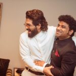 Allu Arjun Instagram - Very memorable to receive it along with my childhood friend , my music director, my well wisher & my cheer leader . Soo glad we received our first together . From Chennai roads to Delhi auditorium … it’s a 25 years journey 🖤 . #nationalaward #nationalawards2023