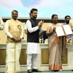 Allu Arjun Instagram - Honoured to receive the National Award. I want to thank the jury, the ministry, the Government of India, for this recognition. This award is not only a personal milestone, but belongs to all people who have supported and cherished our cinema. Thank you, @aryasukku garu. You are the reason behind my achievement.