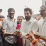 Allu Arjun Instagram – Congratulations to Shekar Reddy Garu for the Kancherla Convention Center . Thank you for all the love from the fans & people of Nalgonda .