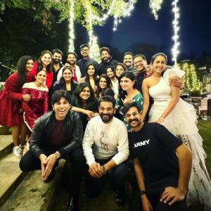 Allu Arjun Instagram - Funn Night with Cousins 🖤 #secretsanta
