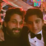Allu Arjun Instagram - Happy Children’s Day . Every child is unique . Let’s celebrate them … ❤️ #alluayaan #justlookinglikeawow 😂
