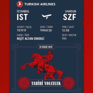Altan Erkekli Instagram - 19 Mayıs mili mücadelenin başlangıcı, cumhuriyet tarihinin dönüm noktasıdır. #tarihiyolculuk projesini destekliyoruz. @turkishairlines