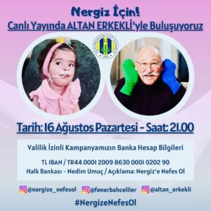 Altan Erkekli Instagram - Sevgi dolu kalpleri Nergis için buluşmaya çağırıyorum🙏🙏🙏 Saat 21.00 de.@nergize_nefesol